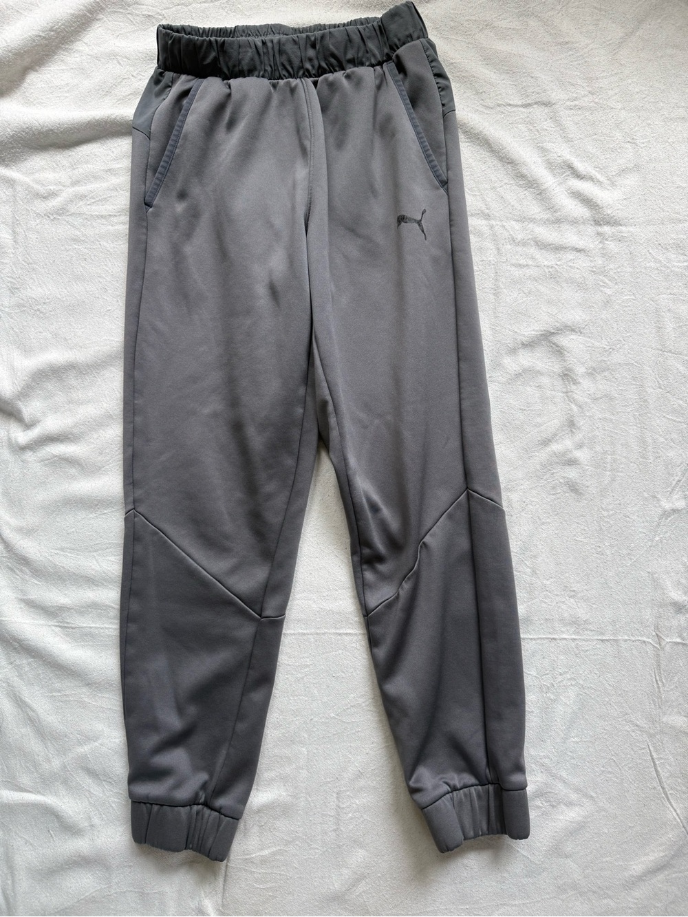 Puma Men’s Gray Elastic Waist Athletic Joggers